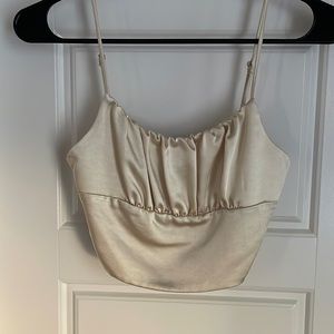 Satin crop top